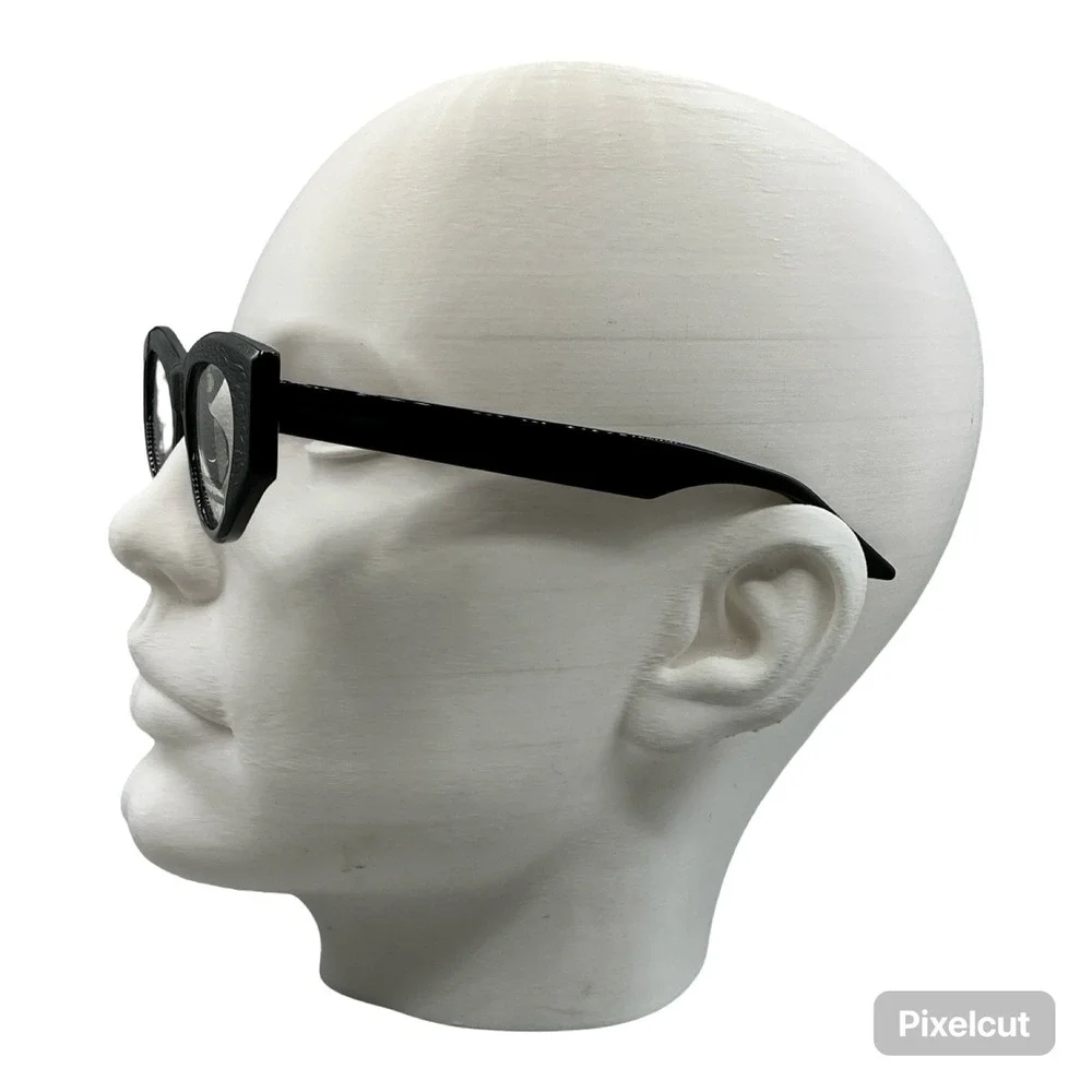 Italia Independent Bello BLK Cat Eye Eyeglasses Black Made in Italy 48-20-145‎